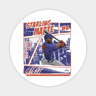 Starling Marte New York M Comic Magnet